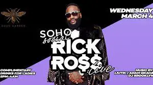 American rapper Rick Ross live at SOHO garden